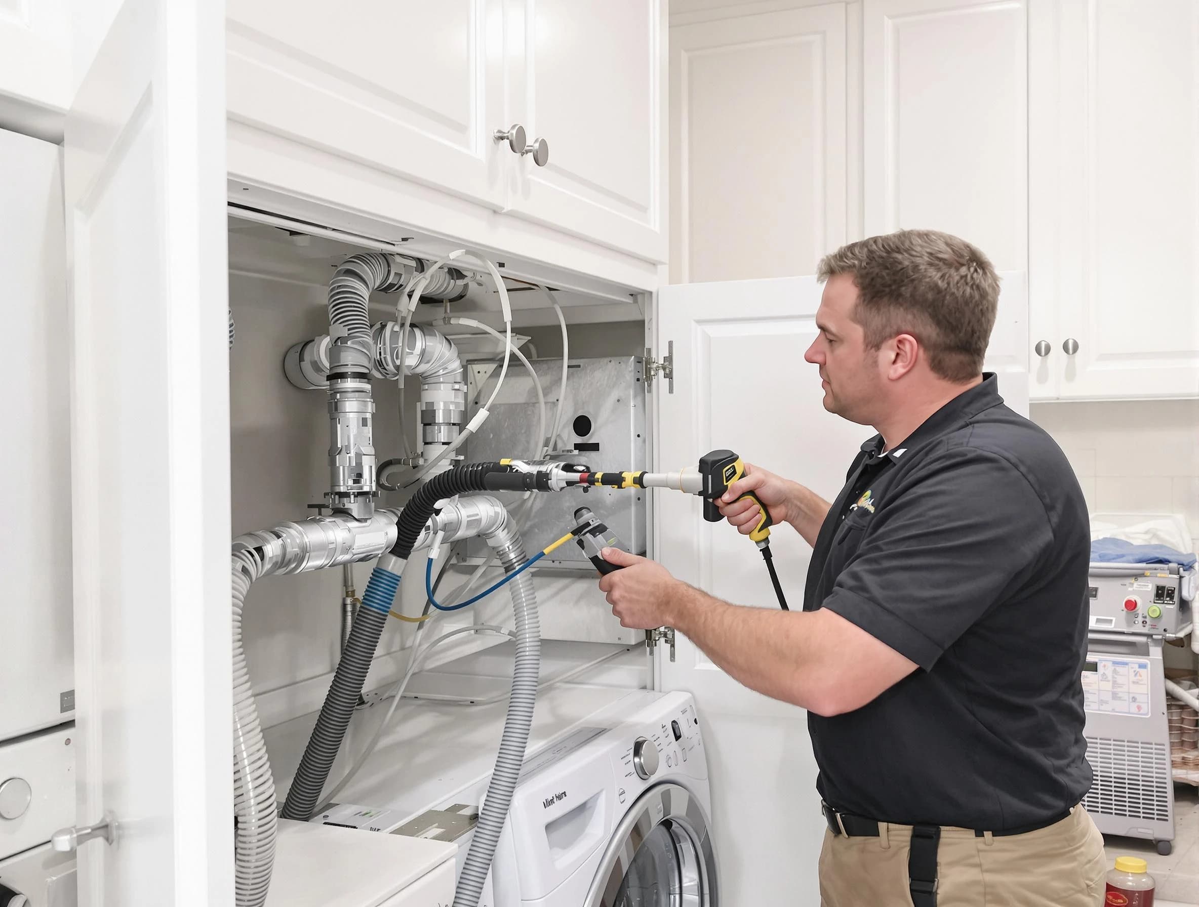 Ponderosa Park Dryer Vent Cleaning professional removing severe blockage from a clogged dryer vent in Ponderosa Park
