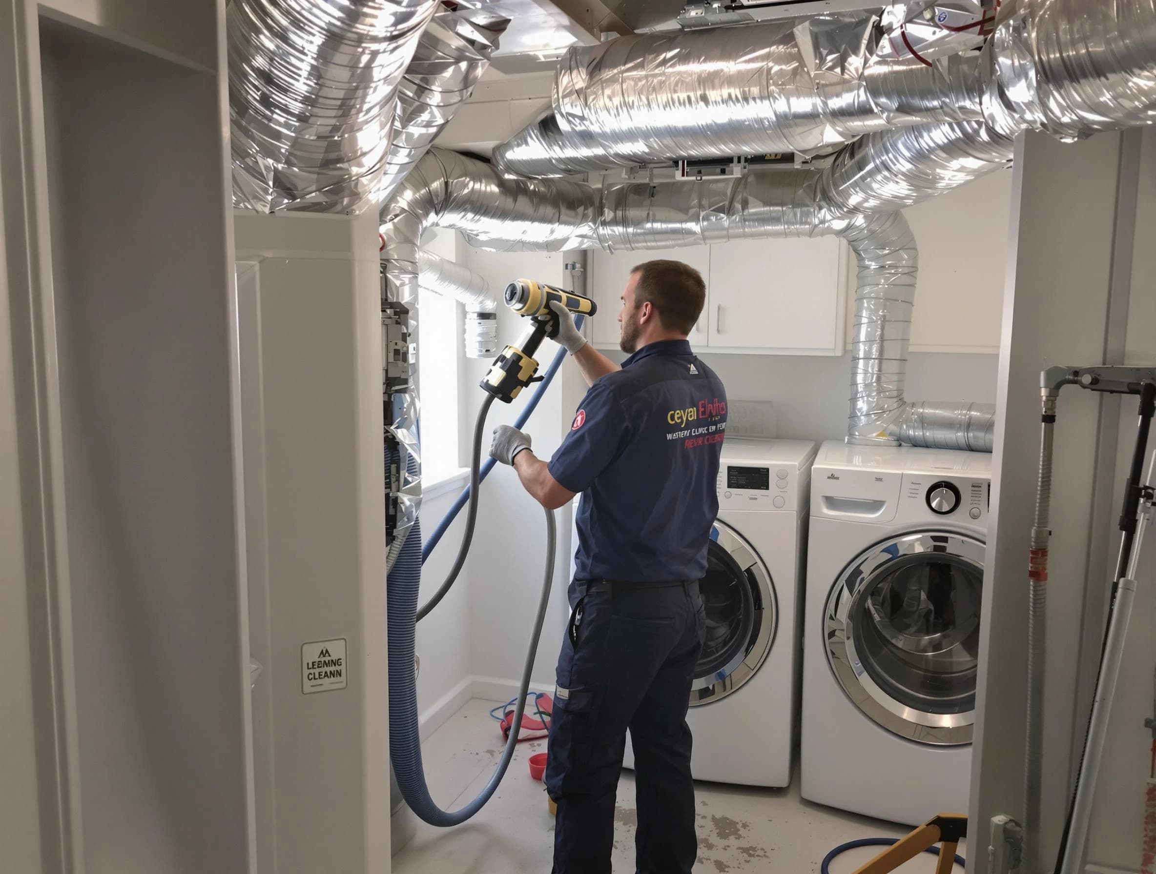 Ponderosa Park Dryer Vent Cleaning specialist using advanced equipment for thorough duct cleaning in Ponderosa Park