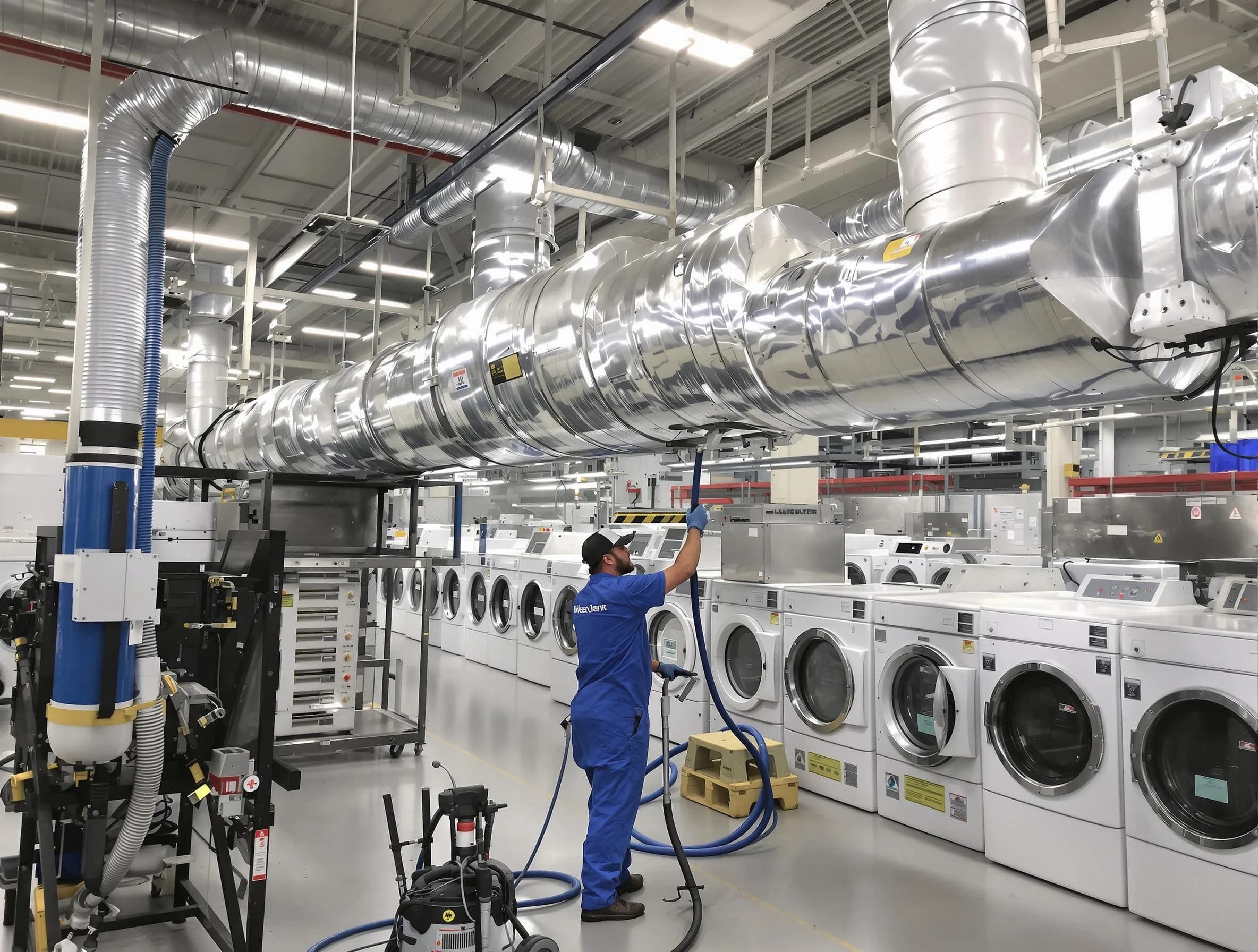 Ponderosa Park Dryer Vent Cleaning team performing heavy-duty industrial dryer vent cleaning in Ponderosa Park