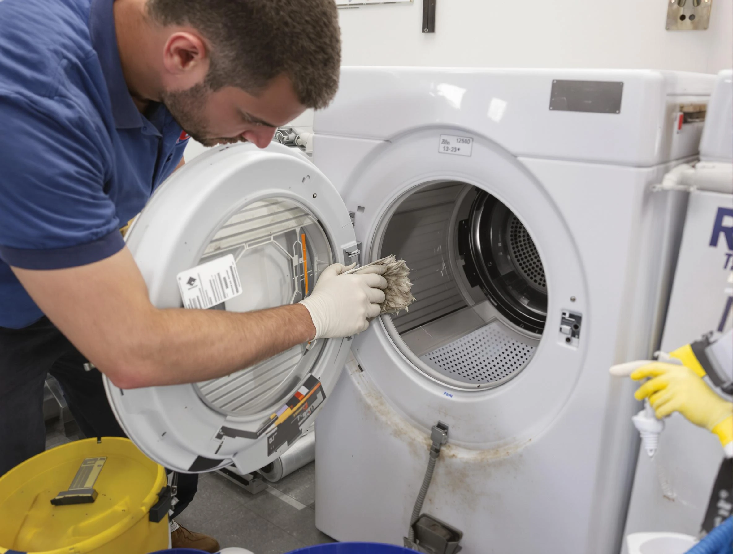 Ponderosa Park Dryer Vent Cleaning specialist performing detailed lint trap cleaning service in Ponderosa Park